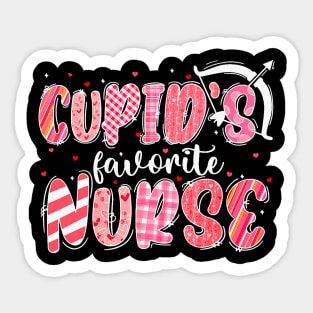 Cupid's Favorite Nurse,Valentine ER ICU NICU RN Nurses Sticker